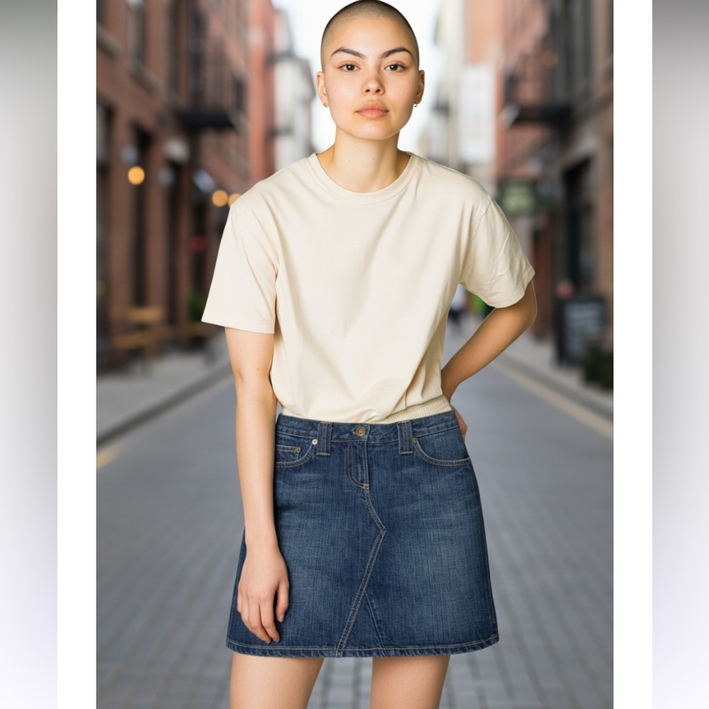 J Crew Factory Denim Skirt size 27 Women